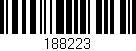Código de barras (EAN, GTIN, SKU, ISBN): '188223'
