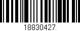 Código de barras (EAN, GTIN, SKU, ISBN): '18830427'