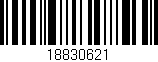 Código de barras (EAN, GTIN, SKU, ISBN): '18830621'