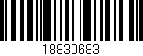 Código de barras (EAN, GTIN, SKU, ISBN): '18830683'