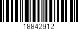 Código de barras (EAN, GTIN, SKU, ISBN): '18842912'