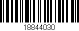 Código de barras (EAN, GTIN, SKU, ISBN): '18844030'