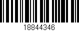 Código de barras (EAN, GTIN, SKU, ISBN): '18844346'
