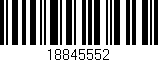 Código de barras (EAN, GTIN, SKU, ISBN): '18845552'