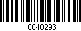 Código de barras (EAN, GTIN, SKU, ISBN): '18848296'