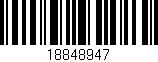 Código de barras (EAN, GTIN, SKU, ISBN): '18848947'