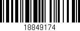 Código de barras (EAN, GTIN, SKU, ISBN): '18849174'