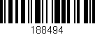 Código de barras (EAN, GTIN, SKU, ISBN): '188494'