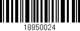 Código de barras (EAN, GTIN, SKU, ISBN): '18850024'