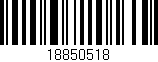 Código de barras (EAN, GTIN, SKU, ISBN): '18850518'