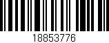 Código de barras (EAN, GTIN, SKU, ISBN): '18853776'