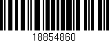 Código de barras (EAN, GTIN, SKU, ISBN): '18854860'