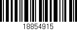 Código de barras (EAN, GTIN, SKU, ISBN): '18854915'