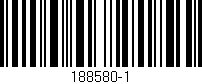 Código de barras (EAN, GTIN, SKU, ISBN): '188580-1'