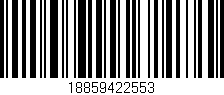 Código de barras (EAN, GTIN, SKU, ISBN): '18859422553'