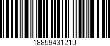 Código de barras (EAN, GTIN, SKU, ISBN): '18859431210'