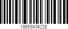 Código de barras (EAN, GTIN, SKU, ISBN): '18859434228'