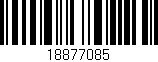 Código de barras (EAN, GTIN, SKU, ISBN): '18877085'