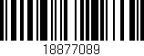 Código de barras (EAN, GTIN, SKU, ISBN): '18877089'