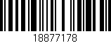 Código de barras (EAN, GTIN, SKU, ISBN): '18877178'