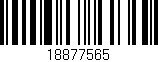 Código de barras (EAN, GTIN, SKU, ISBN): '18877565'