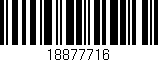 Código de barras (EAN, GTIN, SKU, ISBN): '18877716'