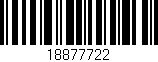 Código de barras (EAN, GTIN, SKU, ISBN): '18877722'