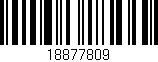 Código de barras (EAN, GTIN, SKU, ISBN): '18877809'