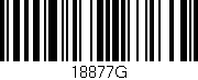Código de barras (EAN, GTIN, SKU, ISBN): '18877G'