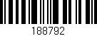 Código de barras (EAN, GTIN, SKU, ISBN): '188792'