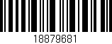 Código de barras (EAN, GTIN, SKU, ISBN): '18879681'