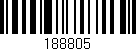 Código de barras (EAN, GTIN, SKU, ISBN): '188805'