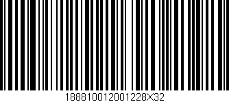 Código de barras (EAN, GTIN, SKU, ISBN): '188810012001228X32'