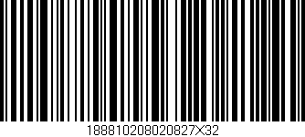 Código de barras (EAN, GTIN, SKU, ISBN): '188810208020827X32'