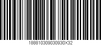 Código de barras (EAN, GTIN, SKU, ISBN): '188810309030930X32'
