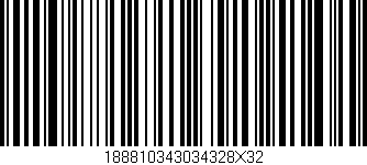 Código de barras (EAN, GTIN, SKU, ISBN): '188810343034328X32'