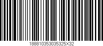 Código de barras (EAN, GTIN, SKU, ISBN): '188810353035325X32'