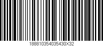 Código de barras (EAN, GTIN, SKU, ISBN): '188810354035430X32'