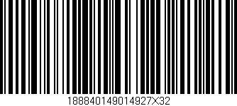 Código de barras (EAN, GTIN, SKU, ISBN): '188840149014927X32'