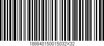 Código de barras (EAN, GTIN, SKU, ISBN): '188840150015032X32'