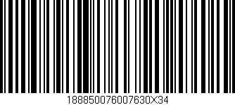 Código de barras (EAN, GTIN, SKU, ISBN): '188850076007630X34'
