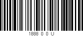 Código de barras (EAN, GTIN, SKU, ISBN): '1888_0_0_U'