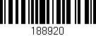 Código de barras (EAN, GTIN, SKU, ISBN): '188920'