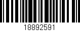 Código de barras (EAN, GTIN, SKU, ISBN): '18892591'