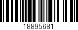 Código de barras (EAN, GTIN, SKU, ISBN): '18895681'