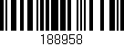 Código de barras (EAN, GTIN, SKU, ISBN): '188958'