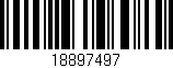 Código de barras (EAN, GTIN, SKU, ISBN): '18897497'