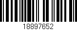 Código de barras (EAN, GTIN, SKU, ISBN): '18897652'