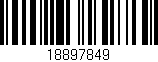 Código de barras (EAN, GTIN, SKU, ISBN): '18897849'