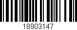 Código de barras (EAN, GTIN, SKU, ISBN): '18903147'